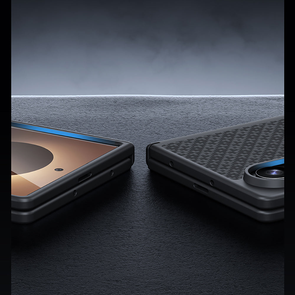 Galaxy Z Fold 8 Benks ArmorPro ArmorGrid Grand Combo Üçlü Aksesuar Seti (Ön Arka Kevlar Karbon Kılıf + Ekran Koruyucu)