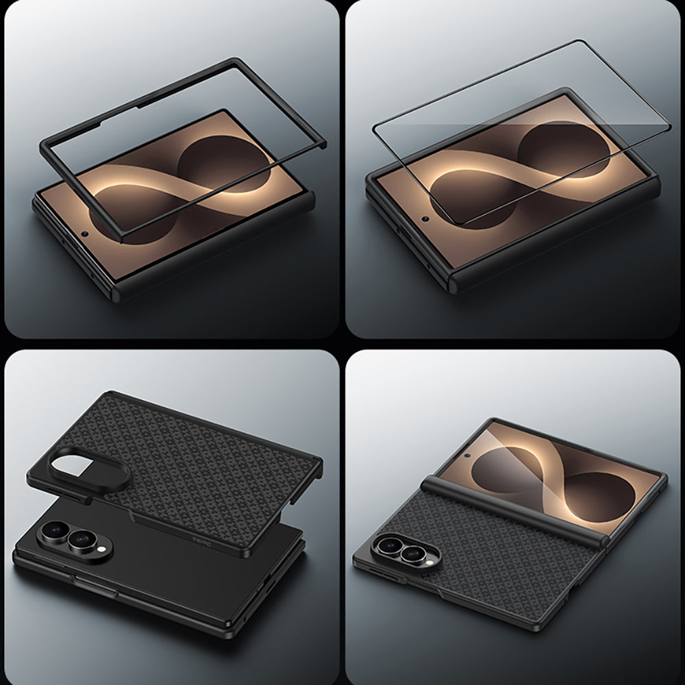 Galaxy Z Fold 8 Benks ArmorPro ArmorGrid Grand Combo Üçlü Aksesuar Seti (Ön Arka Kevlar Karbon Kılıf + Ekran Koruyucu)