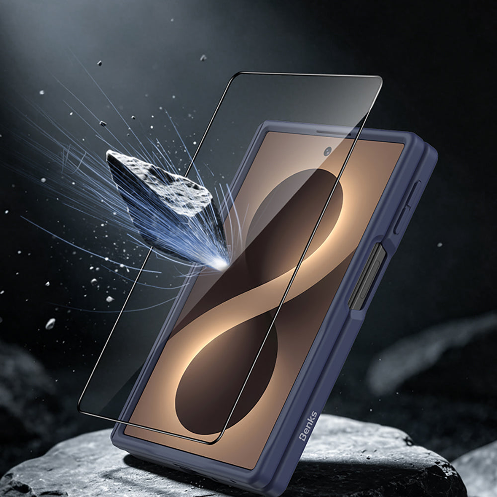 Galaxy Z Fold 8 Benks ArmorPro ArmorGrid Grand Combo Üçlü Aksesuar Seti (Ön Arka Kevlar Karbon Kılıf + Ekran Koruyucu)