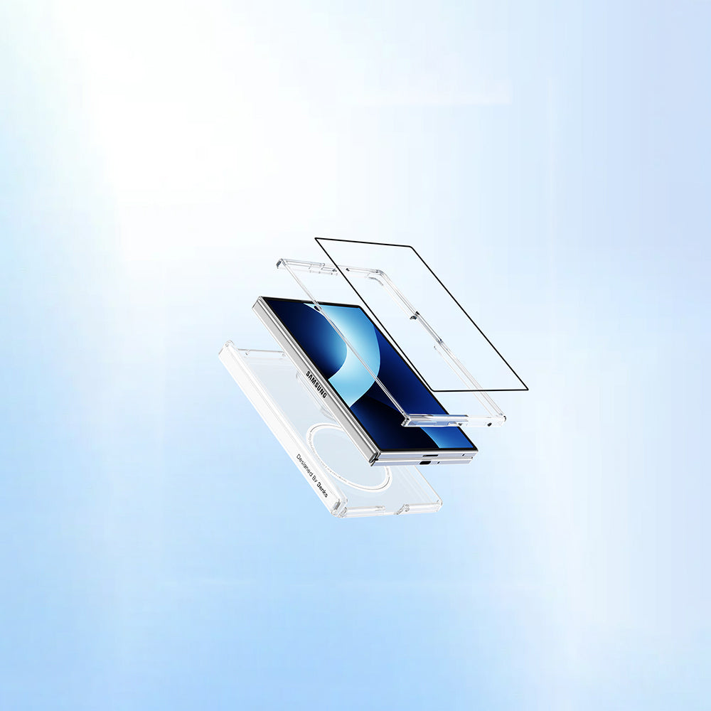 Galaxy Z Fold 8 Benks Crystal Grand Combo Üçlü Aksesuar Seti (Ön Arka Şeffaf Kılıf + Ekran Koruyucu)