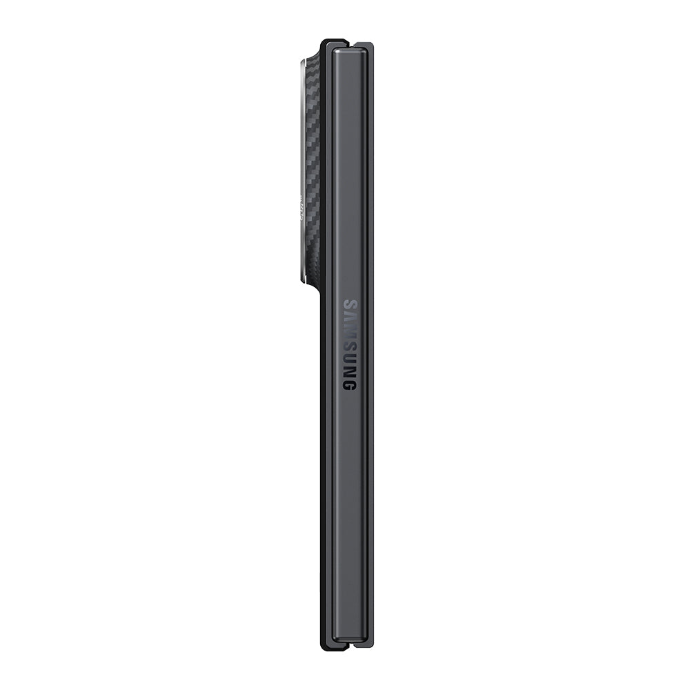 Galaxy Z Fold 8 Kılıf M-safe Şarj Özellikli 600D Aramid Karbon Fiber Pitaka Edge Serisi Black-Grey Twill Kılıf