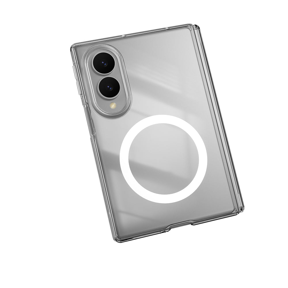 Galaxy Z Fold 8 Kılıf M-safe Şarj Özellikli Transparan Sert PC Wlons Pita Kılıf