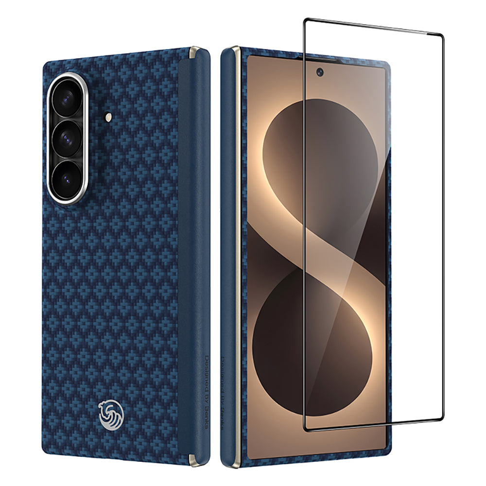 Galaxy Z Fold 8 Ultra Benks ArmorAir ArmorGrid Grand Combo Üçlü Aksesuar Seti (Ön Arka Kevlar Karbon Kılıf + Ekran Koruyucu)