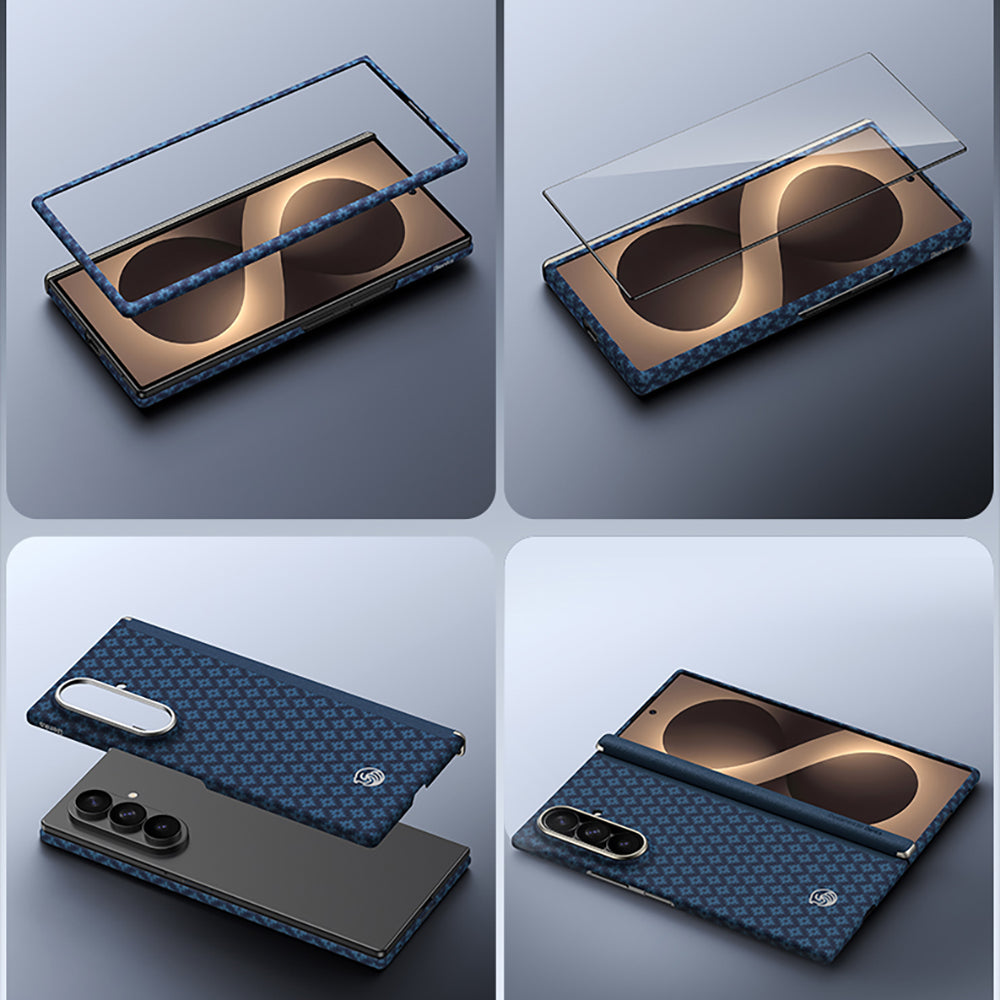 Galaxy Z Fold 8 Ultra Benks ArmorAir ArmorGrid Grand Combo Üçlü Aksesuar Seti (Ön Arka Kevlar Karbon Kılıf + Ekran Koruyucu)
