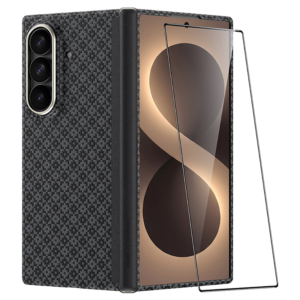 Galaxy Z Fold 8 Ultra Benks ArmorAir ArmorGrid Grand Combo Üçlü Aksesuar Seti (Ön Arka Kevlar Karbon Kılıf + Ekran Koruyucu)