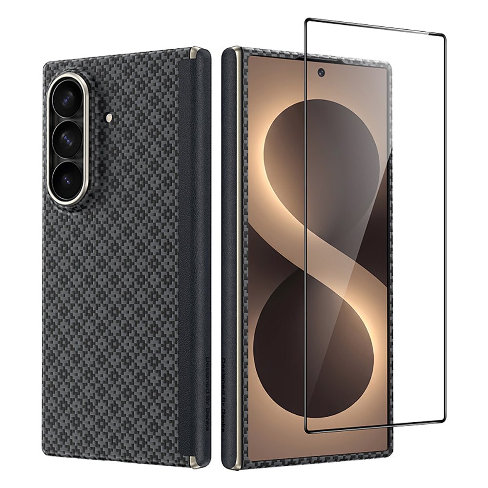Galaxy Z Fold 8 Ultra Benks ArmorAir ArmorGrid Grand Combo Üçlü Aksesuar Seti (Ön Arka Kevlar Karbon Kılıf + Ekran Koruyucu)