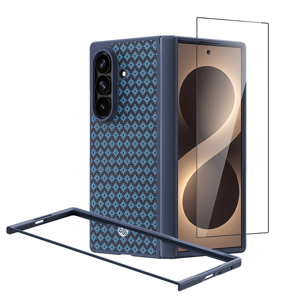 Galaxy Z Fold 8 Ultra Benks ArmorPro ArmorGrid Grand Combo Üçlü Aksesuar Seti (Ön Arka Kevlar Karbon Kılıf + Ekran Koruyucu)