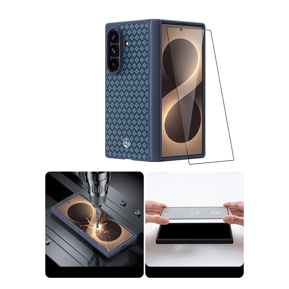 Galaxy Z Fold 8 Ultra Benks ArmorPro ArmorGrid Grand Combo Üçlü Aksesuar Seti (Ön Arka Kevlar Karbon Kılıf + Ekran Koruyucu)