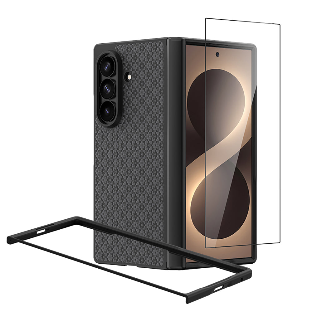 Galaxy Z Fold 8 Ultra Benks ArmorPro ArmorGrid Grand Combo Üçlü Aksesuar Seti (Ön Arka Kevlar Karbon Kılıf + Ekran Koruyucu)