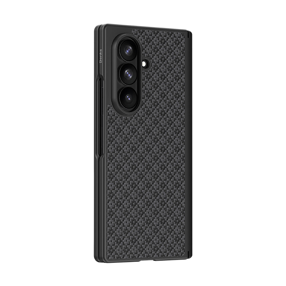 Galaxy Z Fold 8 Ultra Benks ArmorPro ArmorGrid Grand Combo Üçlü Aksesuar Seti (Ön Arka Kevlar Karbon Kılıf + Ekran Koruyucu)