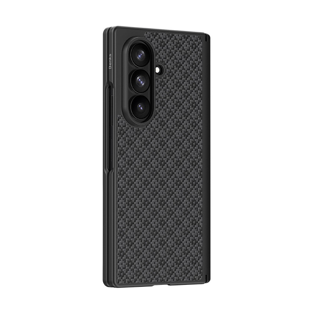 Galaxy Z Fold 8 Ultra Benks ArmorPro ArmorGrid Grand Combo Üçlü Aksesuar Seti (Ön Arka Kevlar Karbon Kılıf + Ekran Koruyucu)