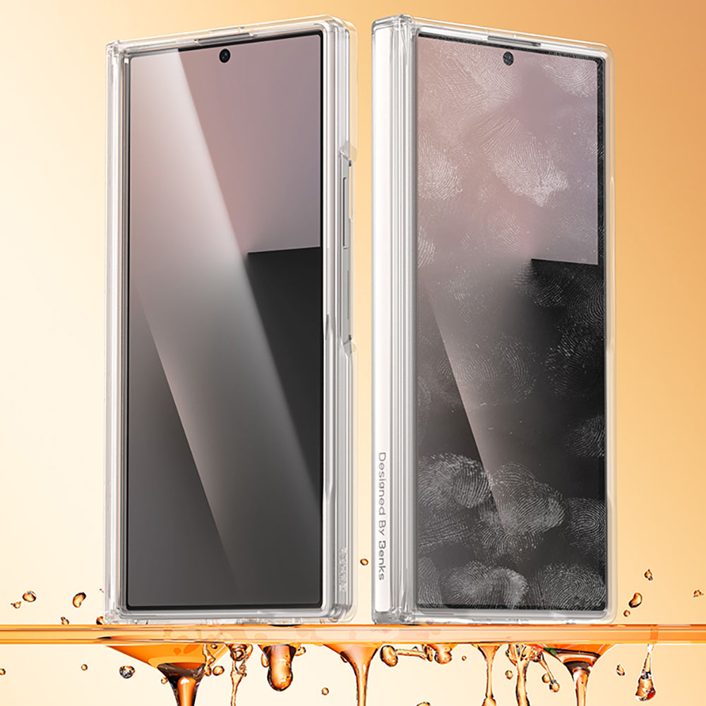 Galaxy Z Fold 8 Ultra Benks Crystal Grand Combo Üçlü Aksesuar Seti (Ön Arka Şeffaf Kılıf + Ekran Koruyucu)