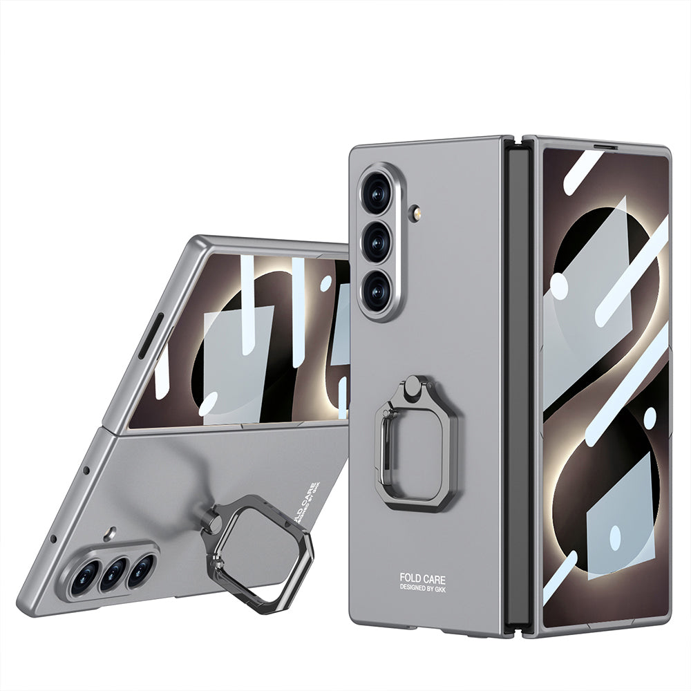 Galaxy Z Fold 8 Ultra Kılıf Zore Kıpta Flip Ring Kamera Korumalı Kılıf