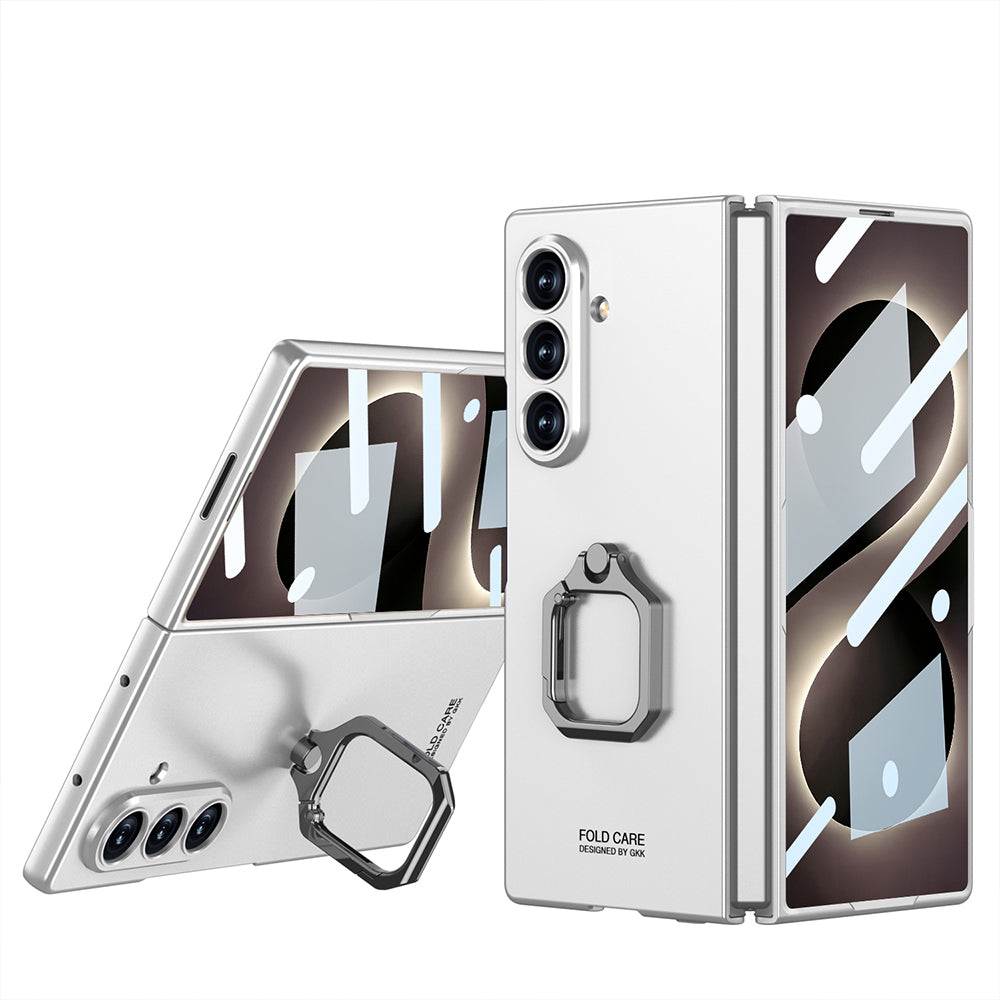 Galaxy Z Fold 8 Ultra Kılıf Zore Kıpta Flip Ring Kamera Korumalı Kılıf