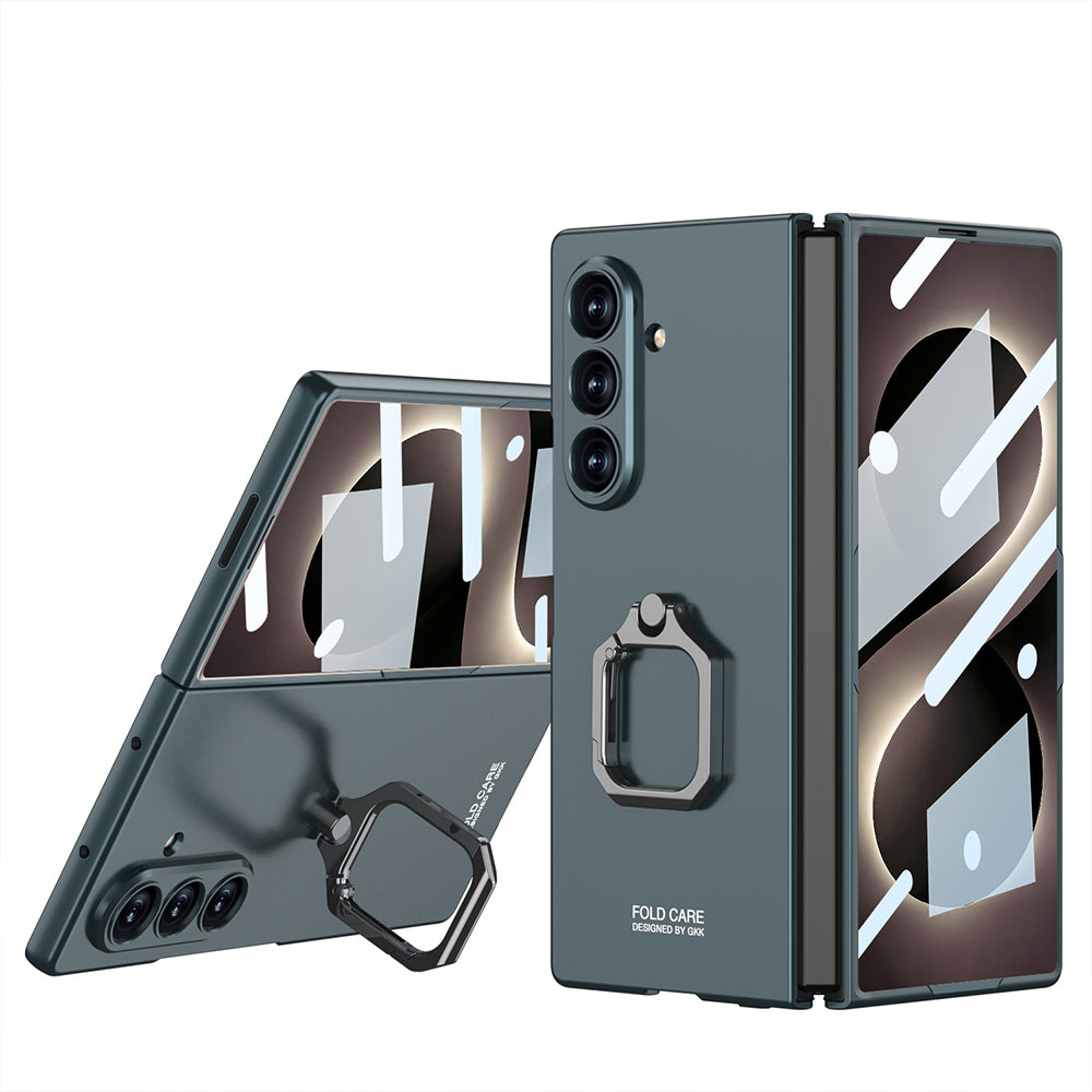 Galaxy Z Fold 8 Ultra Kılıf Zore Kıpta Flip Ring Kamera Korumalı Kılıf