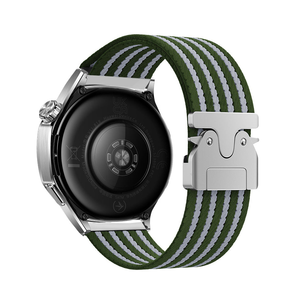 Gear S3 Zore KRD-133 22mm Naylon Kumaş Hasır Örgülü Kordon