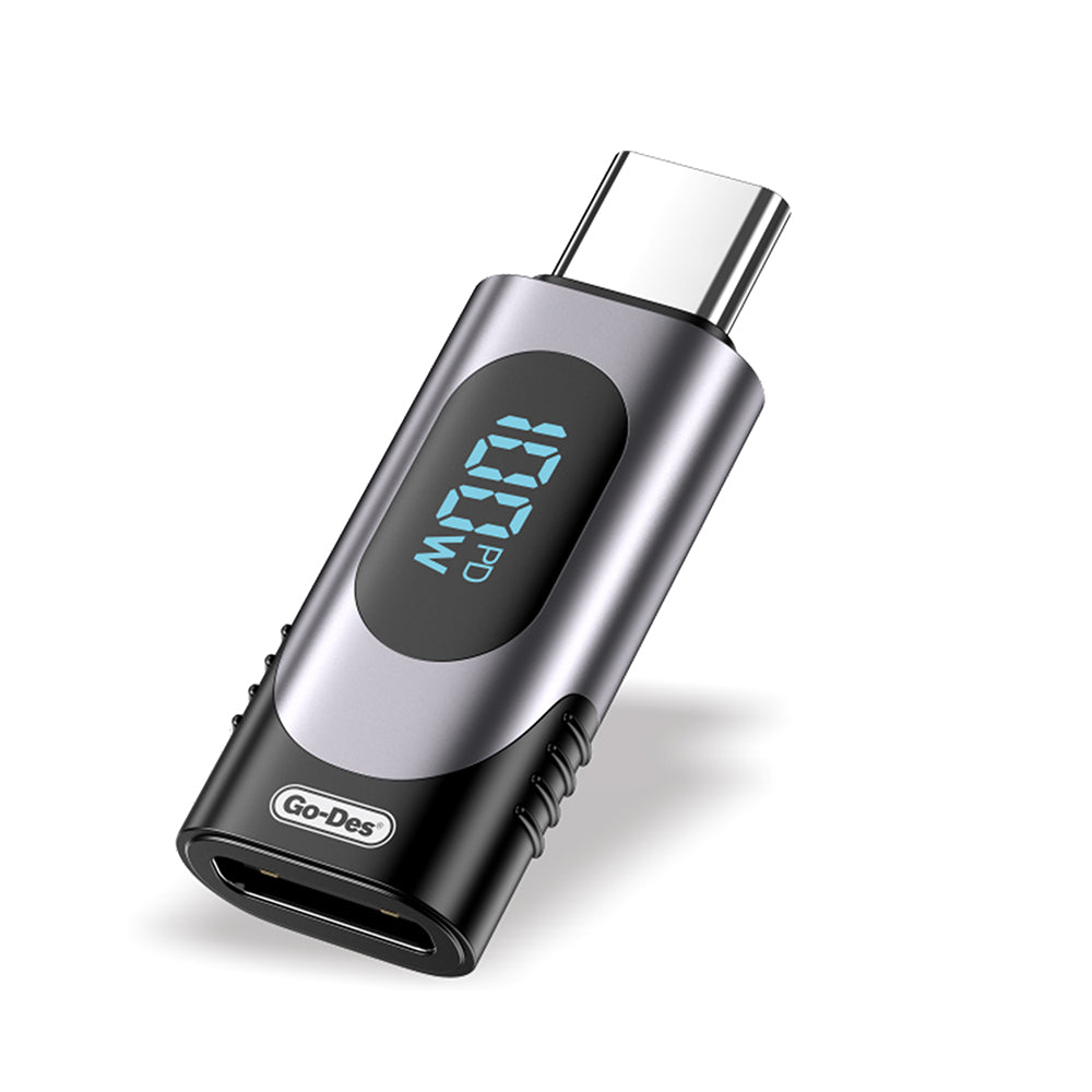 Go Des GD-CT072 Type-C to Type-C Dijital LED Göstergeli Hızlı Şarj Adaptörü 100W