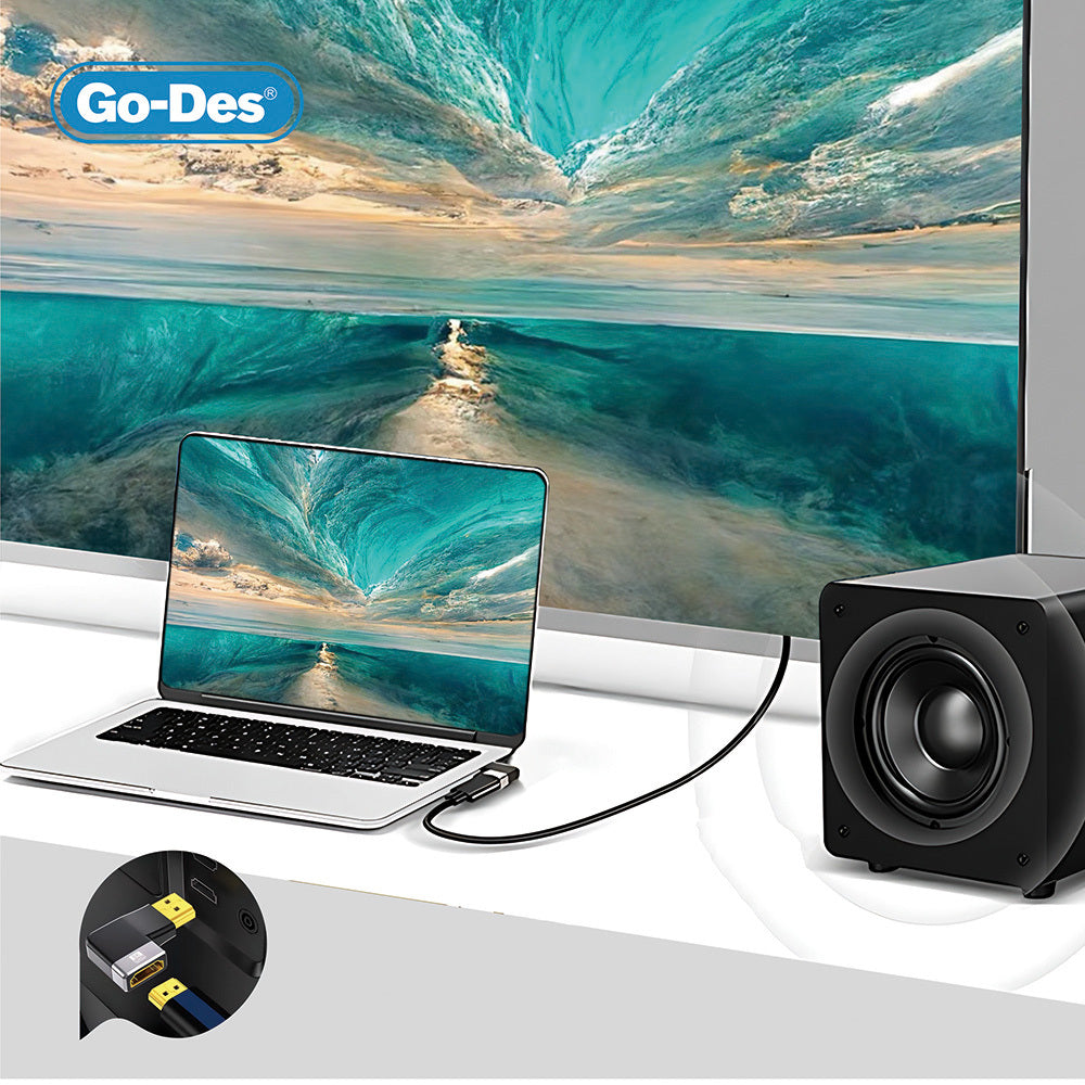 Go Des GD-CT081 HDTV HDMI Adaptör 8K HD 2.1 Versiyon Görüntü Aktarım Cihazı