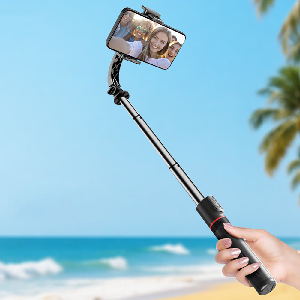 Go-Des GD-F06 Bluetooth Kumandalı Teleskopik Tripodlu Sarsılma Engelleyicili Selfie Çubuğu