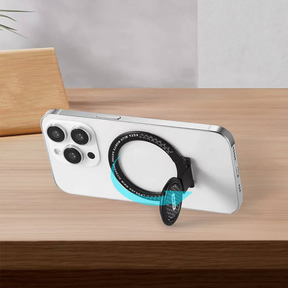 Go Des GD-G096 M-safe Şarj Destekli Standlı Magnetik Yüzük Tutucu Aparat