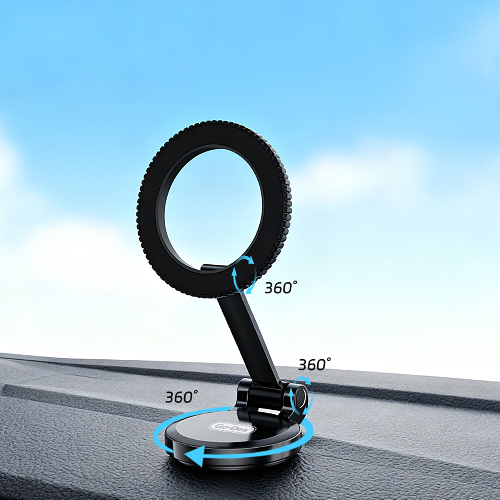 Go Des GD-HD242 360 Derece Dönebilen Düz Zemin Araç Telefon Tutucu