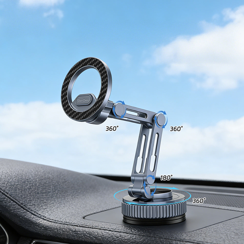Go Des GD-HD246 Vakumlu Tasarım 360 Derece Dönebilen Magnetik Araç İçi Telefon Tutucu