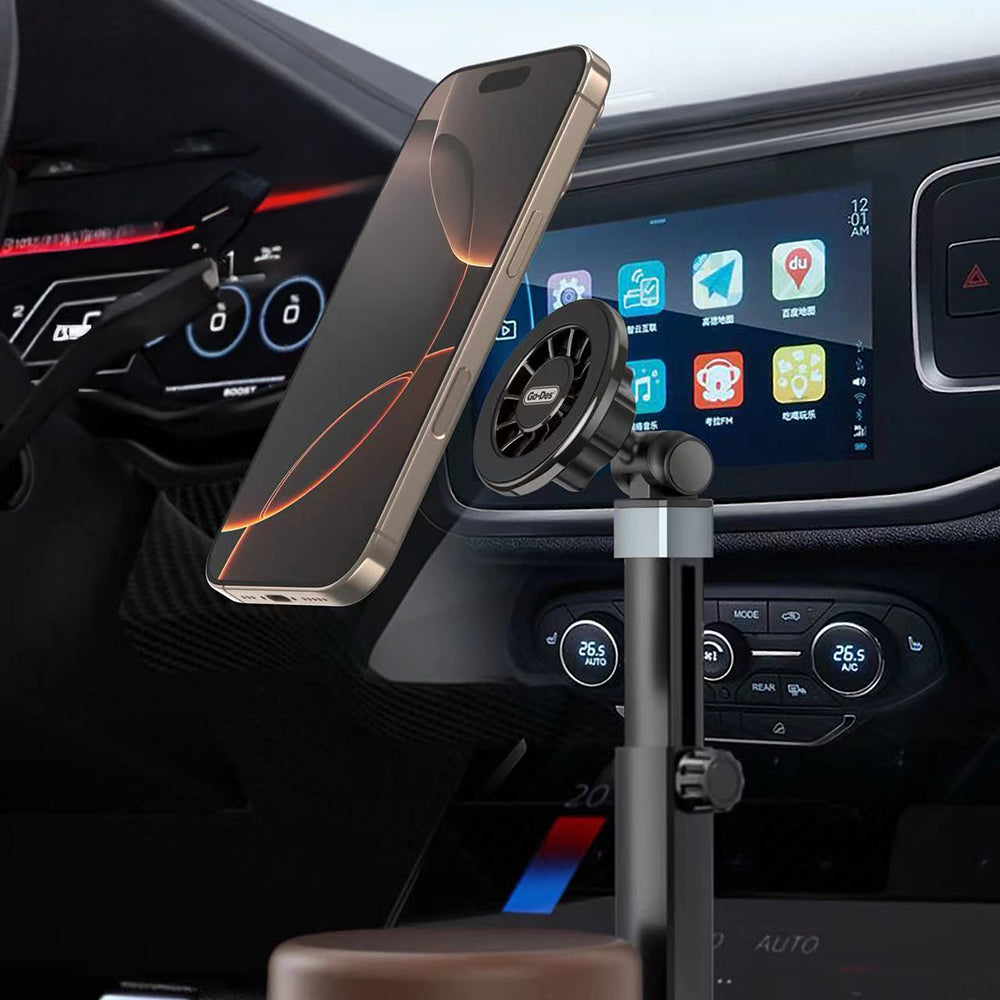 Go Des GD-HD253 M-safe Magnetik 360 Derece Dönebilen Bardaklık Tasarım Telefon Tutucu