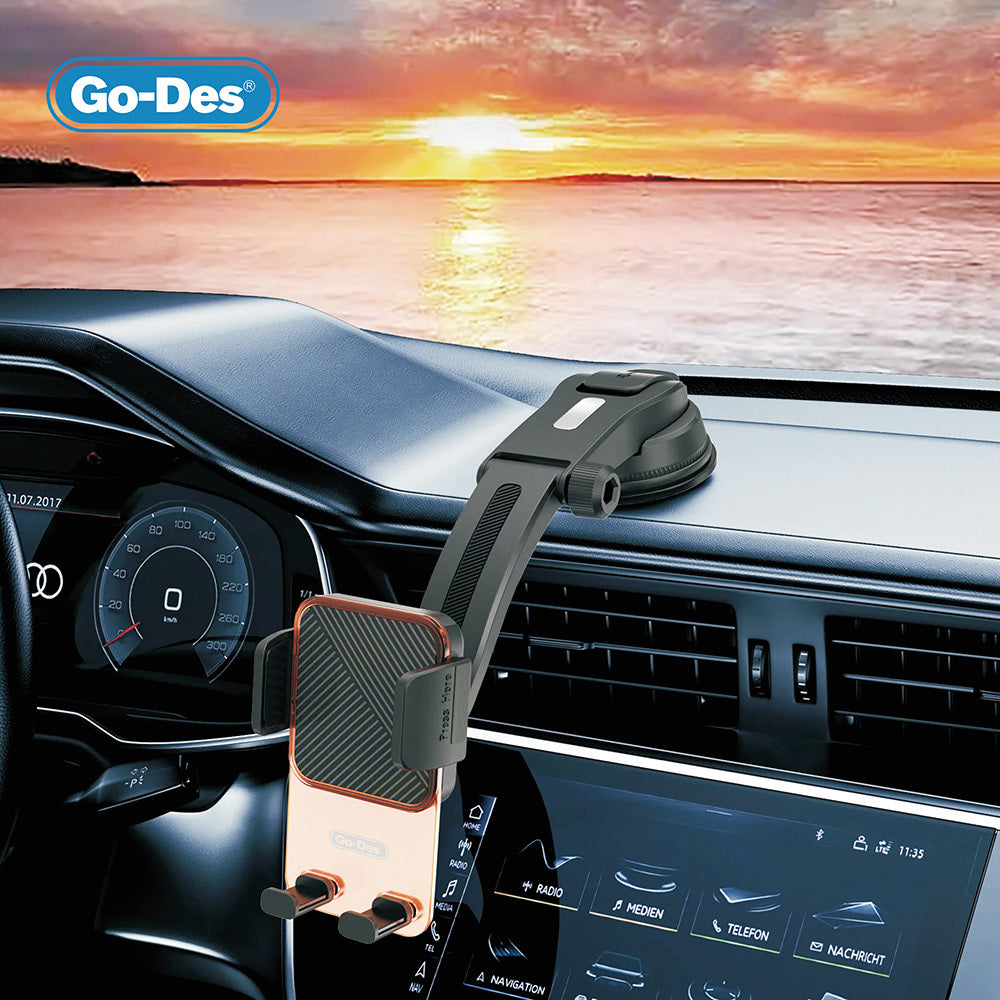 Go Des GD-HD328 360 Derece Dönebilen Vakumlu Tasarım Araç İçi Telefon Tutucu