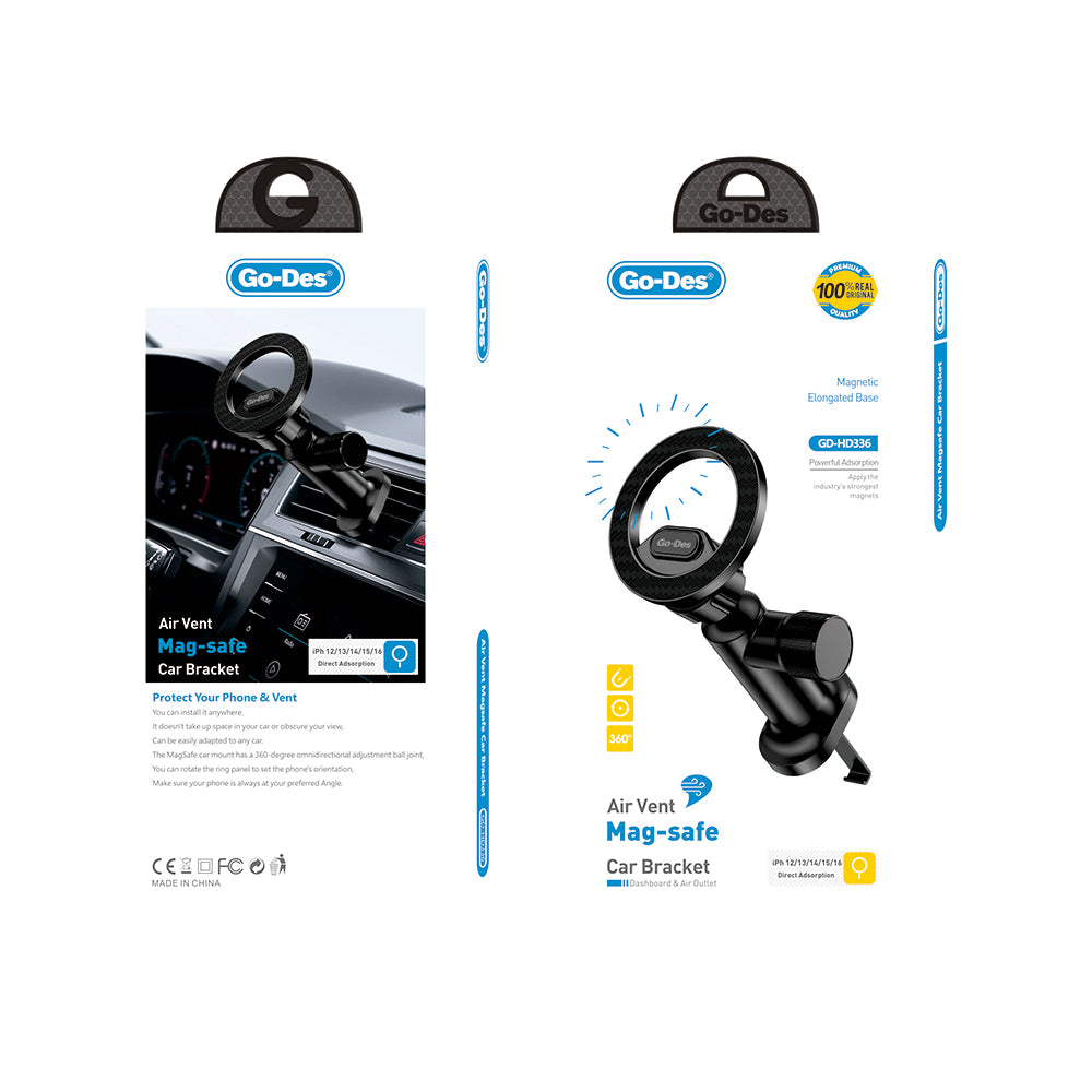 Go Des GD-HD336 Havalandırma Tasarım Magnetik Araç Telefon Tutucu