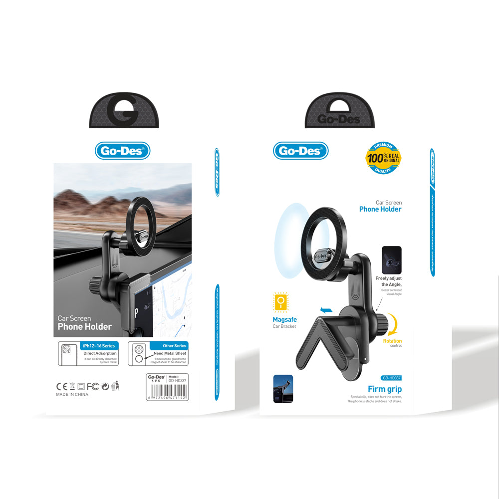 Go Des GD-HD337 360° Dönebilen Başlıklı V Köşeli Laptop - Monitör Telefon Tutucu