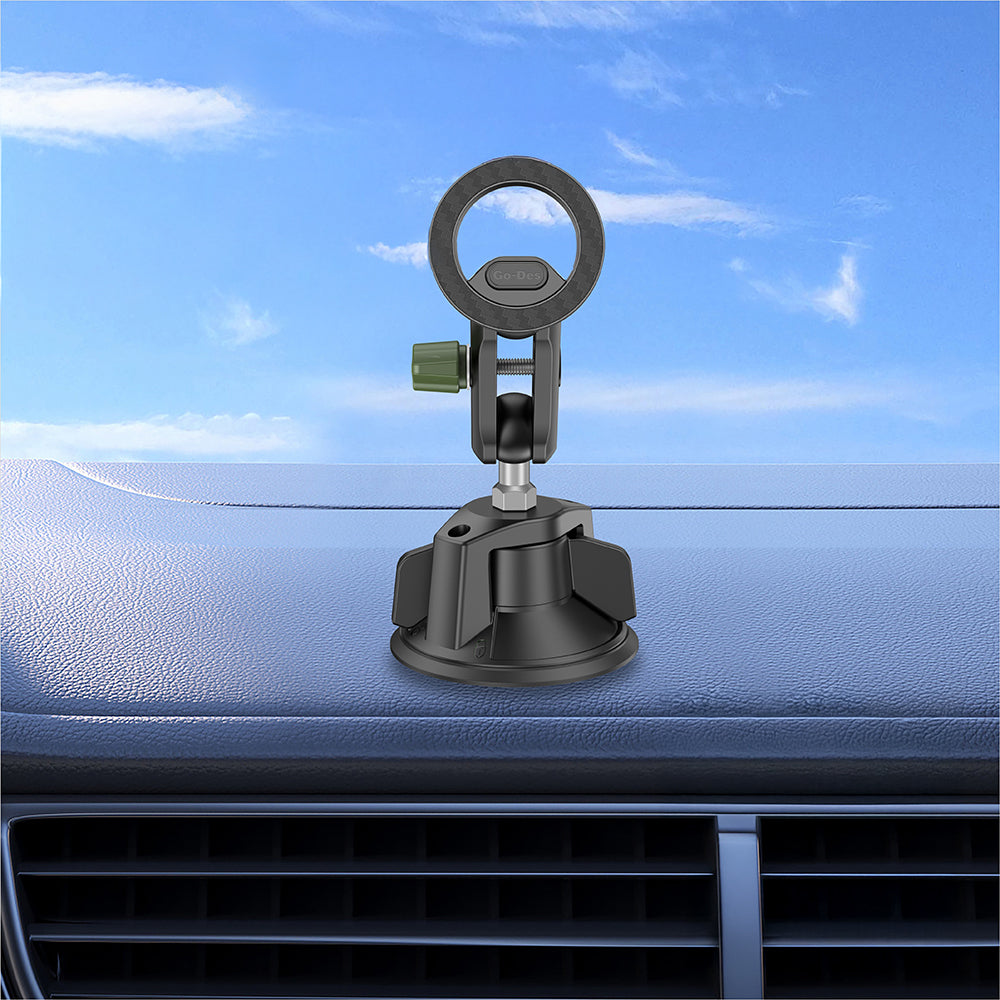 Go Des GD-HD361 360 Derece Dönebilen Vakumlu Tasarım Magnetik Araç İçi Telefon Tutucu