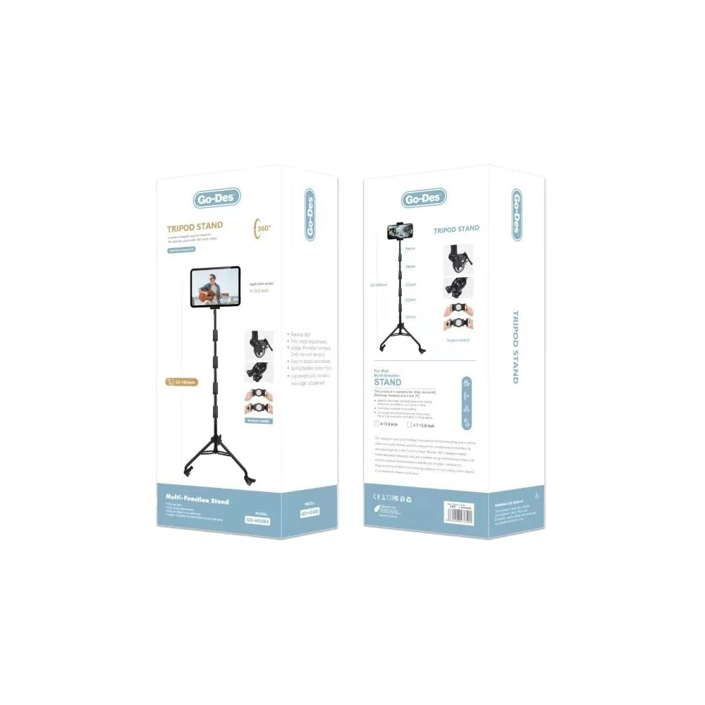 Go Des GD-HD383 360 Derece Dönebilen Çok Fonksiyonlu Teleskopik Tripod