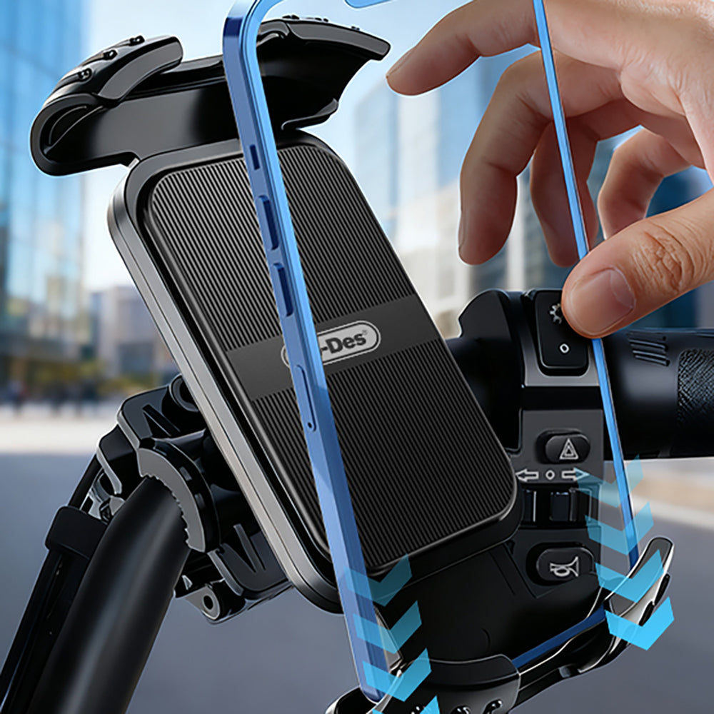 Go Des GD-HD503 360° Derece Dönebilen Ayarlanabilir Motosiklet ve Bisiklet Telefon Tutucu