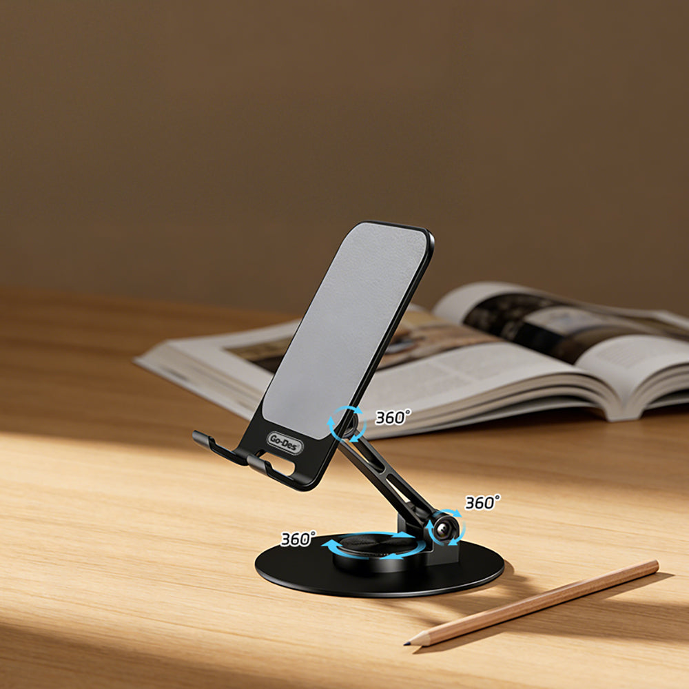 Go Des GD-HD773 Ayarlanabilir Katlanabilir 360 Derece Dönebilen Telefon ve Tablet Standı