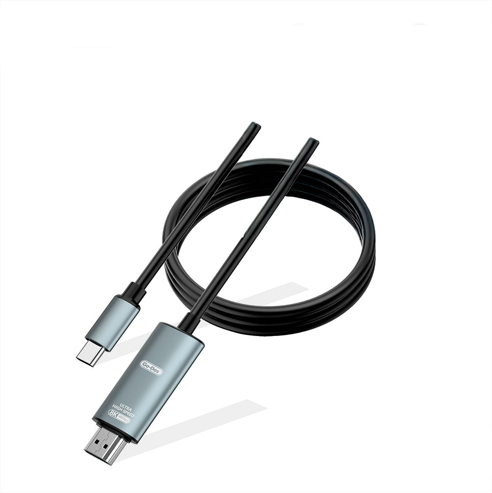 Go Des GD-HM832 8K Görüntü Kalitesi Type-C to HDMI Kablo 1.8M