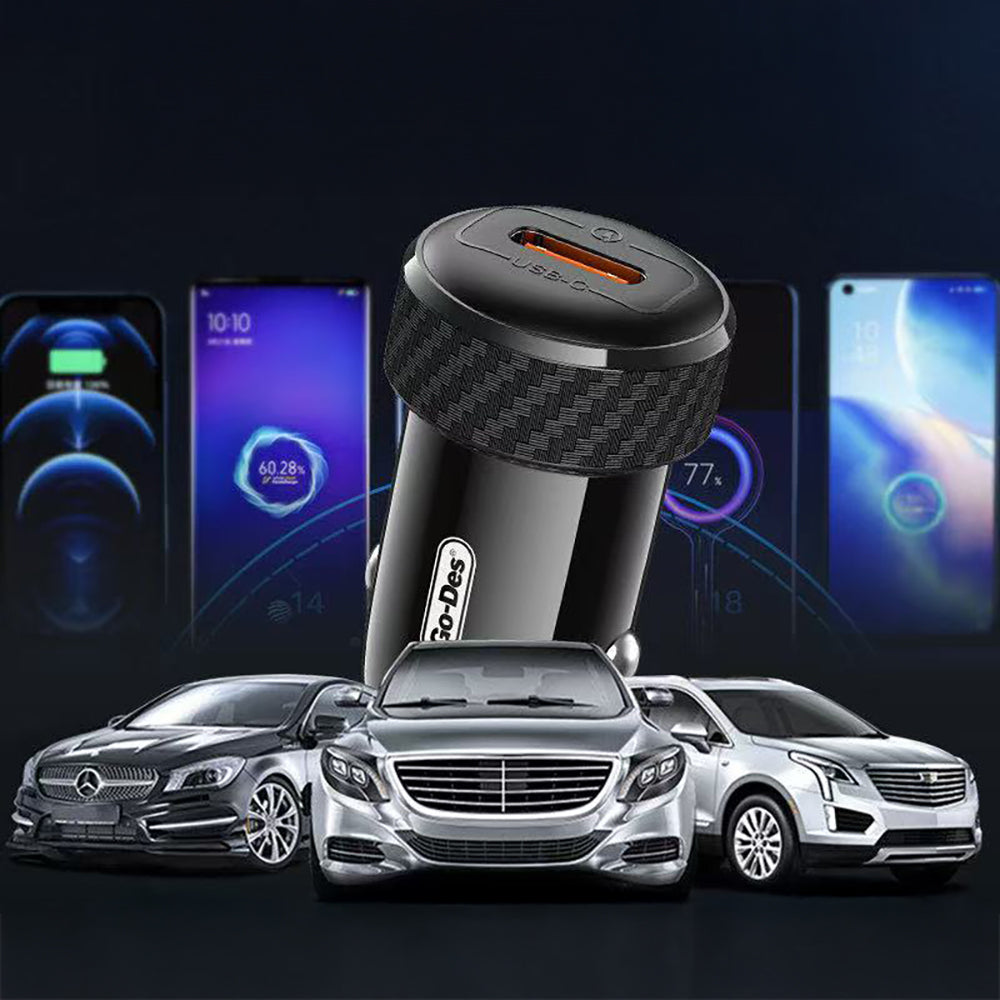 Go-Des GD-QC2036 PD 33W Hızlı Şarj Özellikli Araç Şarj Başlığı