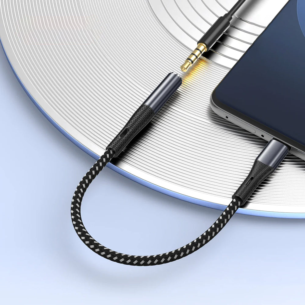 Go Des GD-UC165 Type-C to 3.5mm Hi-Fi Aux Çevirici Örgülü Ses Adaptörü