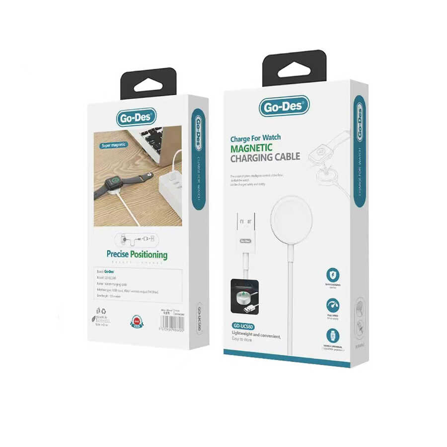 Go Des GD-UC580 Watch Serisi Akıllı Saat Wireless USB Şarj Kablosu