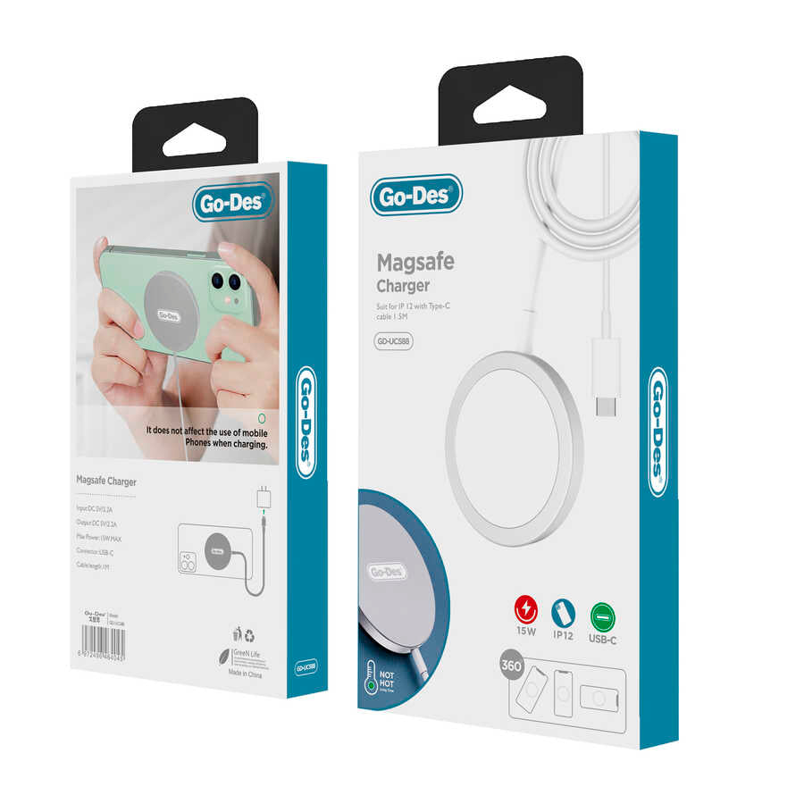 Go Des GD-UC588 M-safe Wireless Şarj