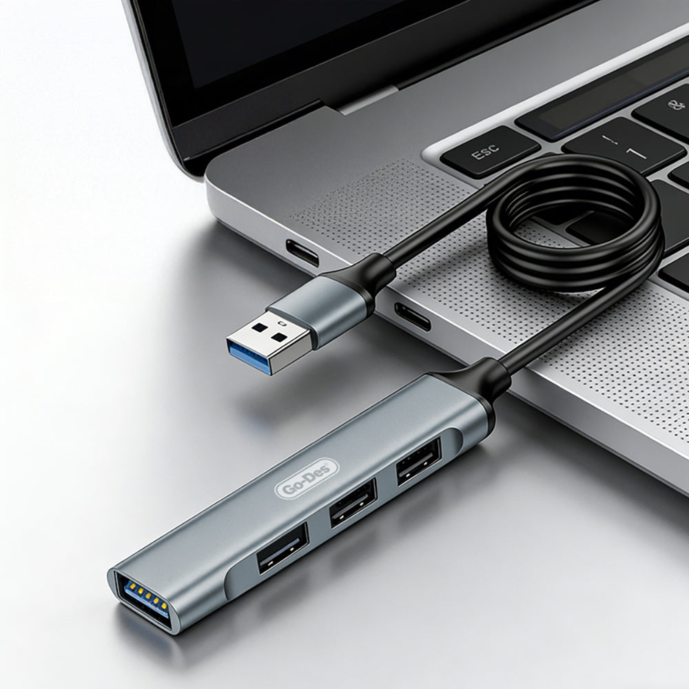 Go Des GD-UC701S USB3.0 + USB2.0 + USB1.1 + USB-A Bağlantılı 4in1 Hub