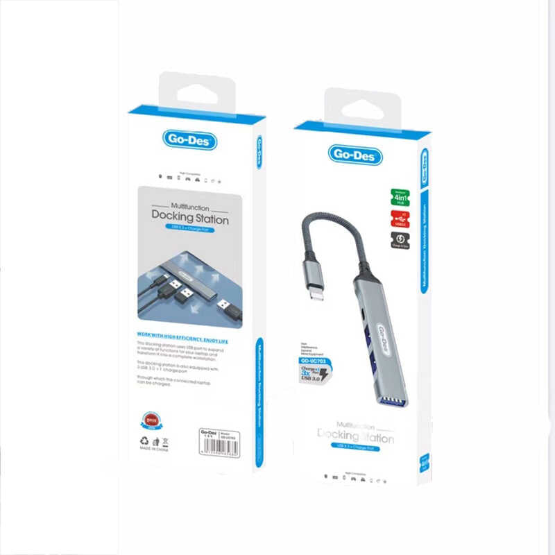 Go Des GD-UC703 4 in 1 Çoklu USB İstasyonu