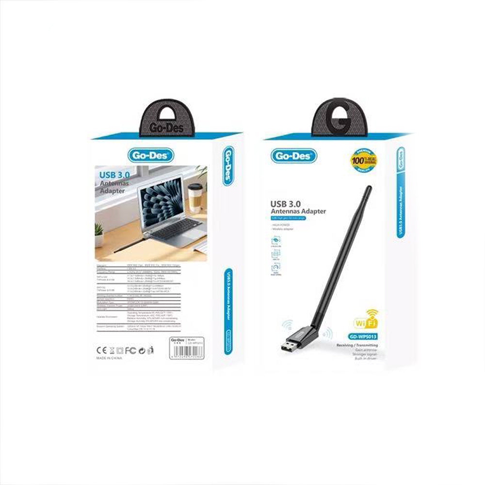 Go-Des GD-WPS013 Wi-Fi USB Adaptörü 900Mbps
