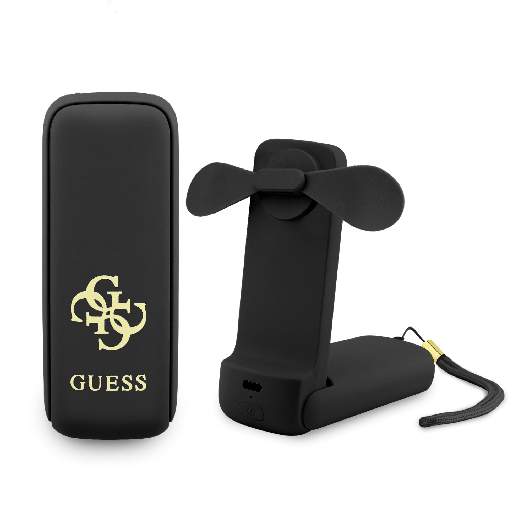 Guess Orijinal Lisanslı 4G Büyük Metal Logolu 3 Kademeli Katlanabilir Portatif Soğutucu El Fanı
