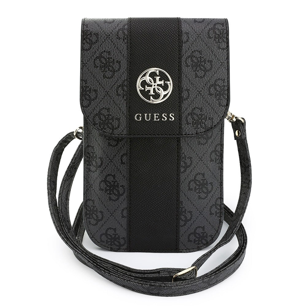 Guess Orijinal Lisanslı 4G Desenli Büyük Logolu Kartlıklı Askılı Mıknatıs Kılıflı Çanta