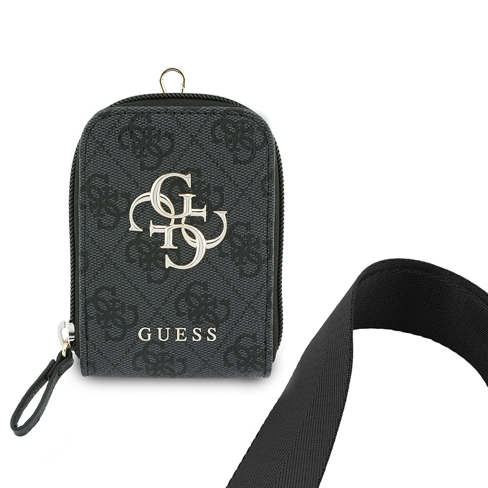 Guess Orijinal Lisanslı 4G Desenli Büyük Metal Logolu Omuz Askılı Purse El Çantası