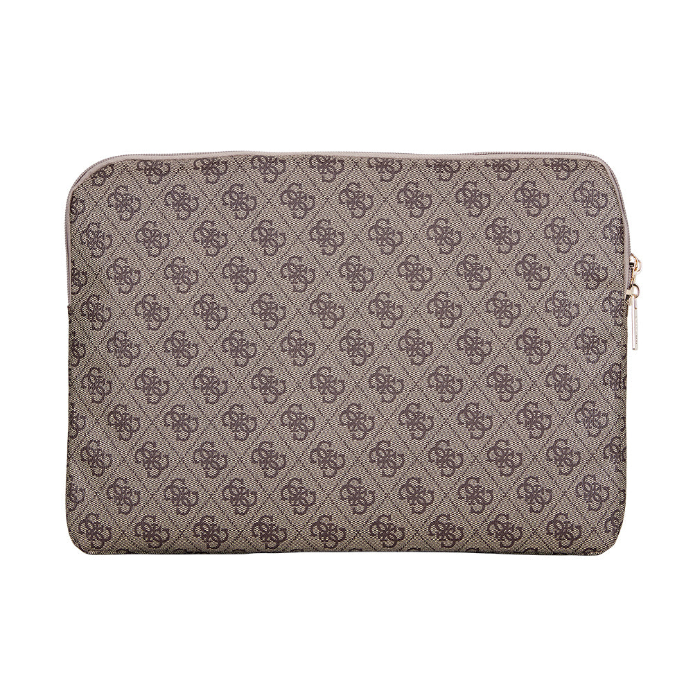 Guess Orijinal Lisanslı 4G Desenli Üçgen Logolu 14 inç Laptop Çantası