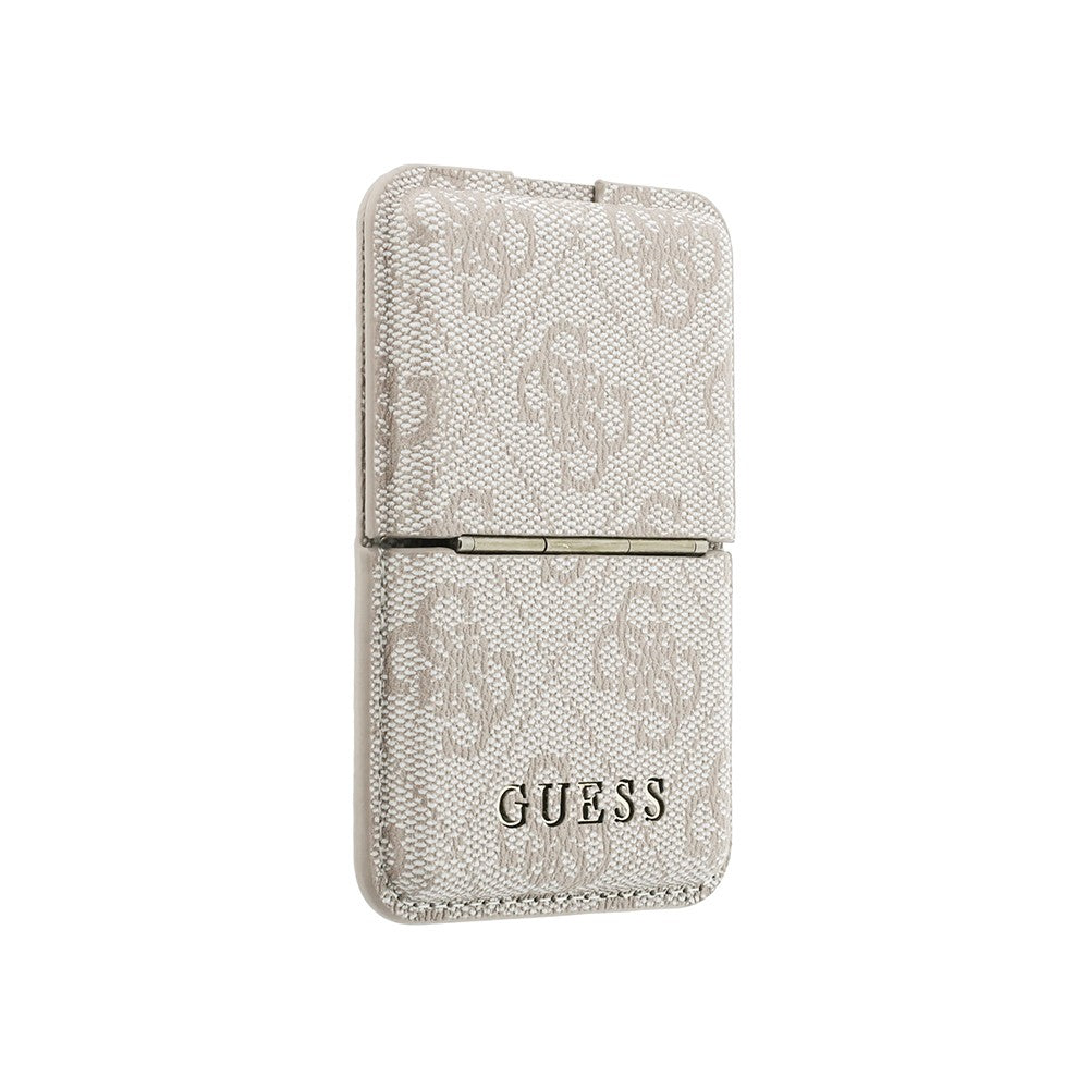Guess Orijinal Lisanslı 4G Desenli Yazı Logolu Pop-up Magnetik Standlı PU Kartlık