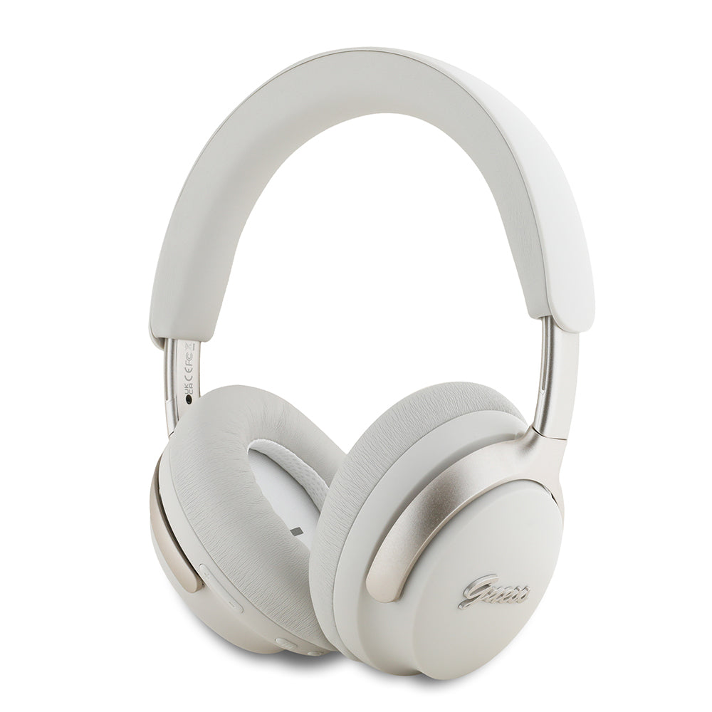 Guess Orijinal Lisanslı ANC/ENC Özellikli Metal Yazı Logolu Script Serisi Kulak Üstü Bluetooth Kulaklık v5.4
