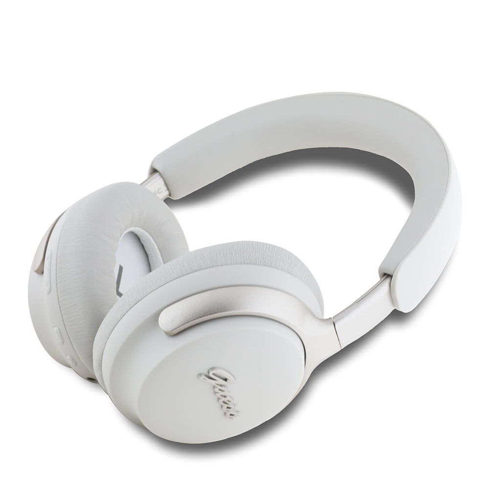 Guess Orijinal Lisanslı ANC/ENC Özellikli Metal Yazı Logolu Script Serisi Kulak Üstü Bluetooth Kulaklık v5.4