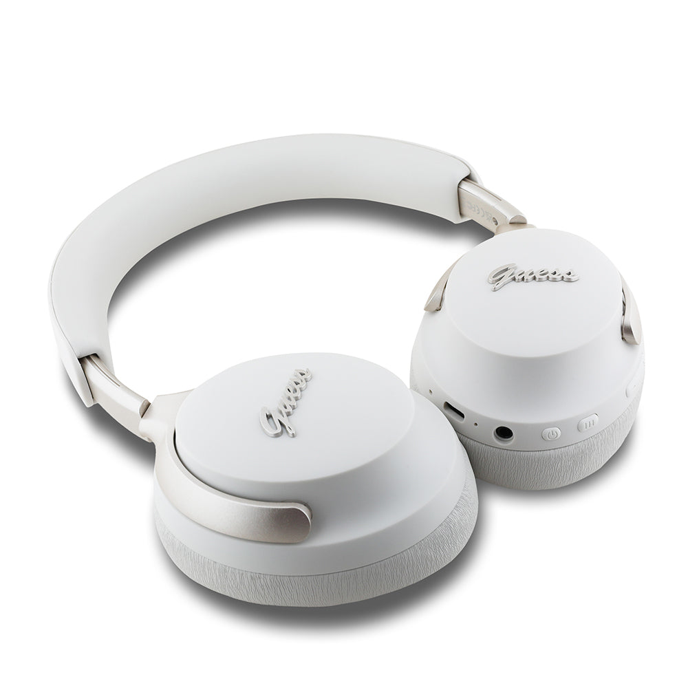 Guess Orijinal Lisanslı ANC/ENC Özellikli Metal Yazı Logolu Script Serisi Kulak Üstü Bluetooth Kulaklık v5.4